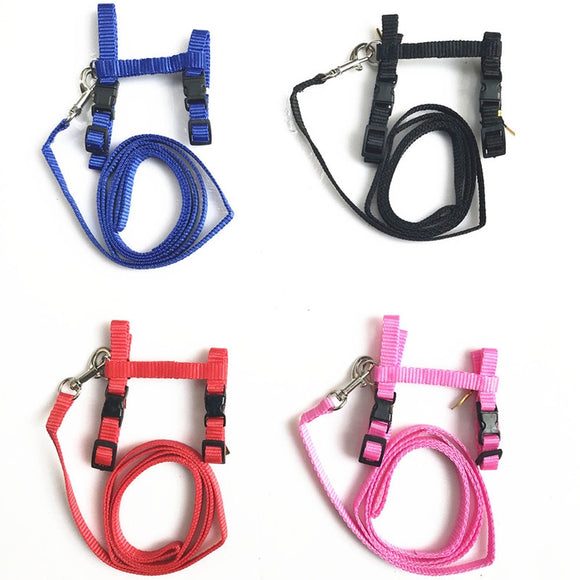 Pet Cat Collar Harness And Leash Adjustable