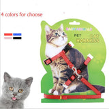 Pet Cat Collar Harness And Leash Adjustable