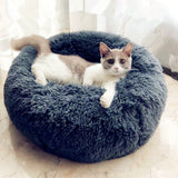 Round Plush pet Bed