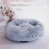 Round Plush pet Bed